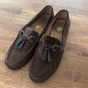 Polo Ralph Lauren Chocolate Suede Arscott Tassel Loafers